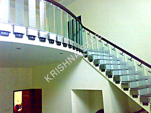 Glass Post Stair