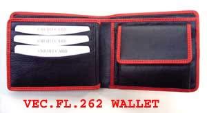 Leather Wallet - ndm(blk)