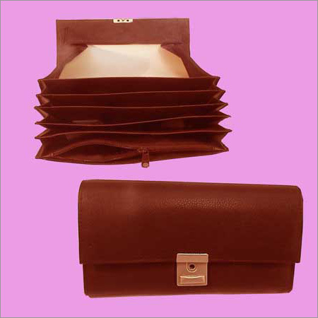 Leather Travel Cases - Cow Nappa Leather, 190x180mm, Brown | Magnetic Lock, 6 Zipper Pockets, Customizable