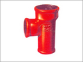 Reducer Plain Tee - Ductile Iron 50-300mm Red, Corrosion Resistant Durable Design