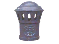Cowel - Cast Iron, 100 mm Diameter, Gray, 150 mm Height | Ventilation, Weatherproof, Durable, Powder Coated Finish