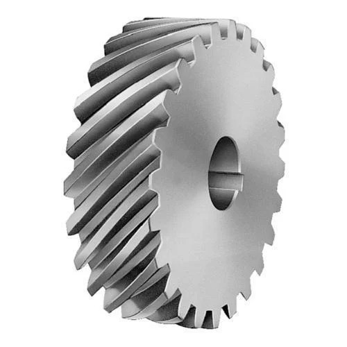 Silver Metal Helical Gear