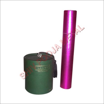 Cardboard Composite Container - Color: Pink And Green