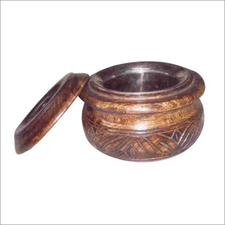 Wooden Vessel with Lid