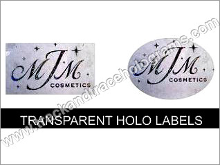 Transparent Holo Labels