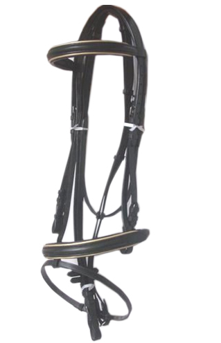 Padded Bridle With Golden Piping