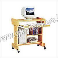 Computer Table - Wood, 30" X 20" X 36", Brown, 3 Shelves | Fine Finish, Unique Design, Highly Spacious, Lightweight Structure