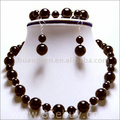 Black Agate Necklace Set