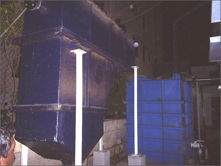 FRP clarifier & collection tank