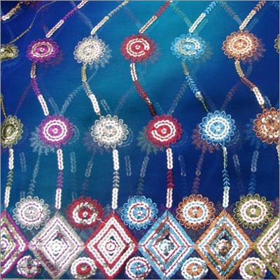 Embroidered Fabric For Saree