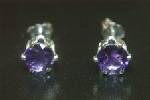 Amythest Earring