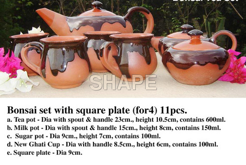 Terracotta Bonsai Tea Set