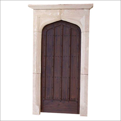Wooden Door and Stone Surround