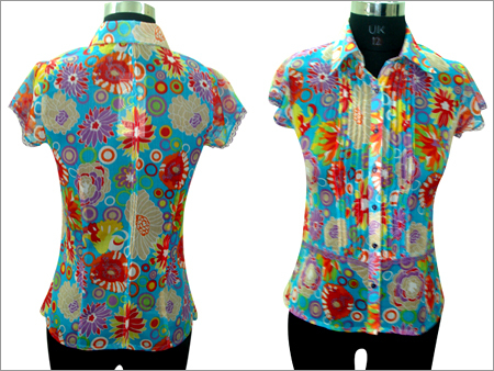 Printed Chiffon Top