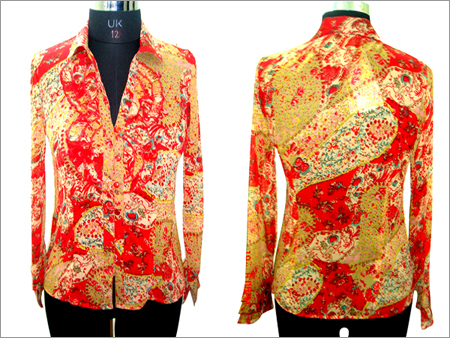 Chiffon Printed Shirt