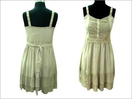 Rayon Dress with Belt