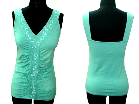 Knitted Top with Embroidery