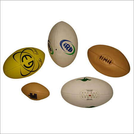 PVC Rubber Synthetic & Leather Rugby Balls