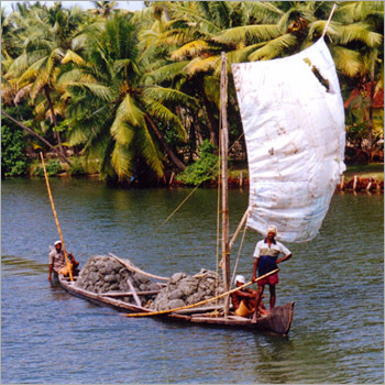 Boat Travel In Kerala Backwaters