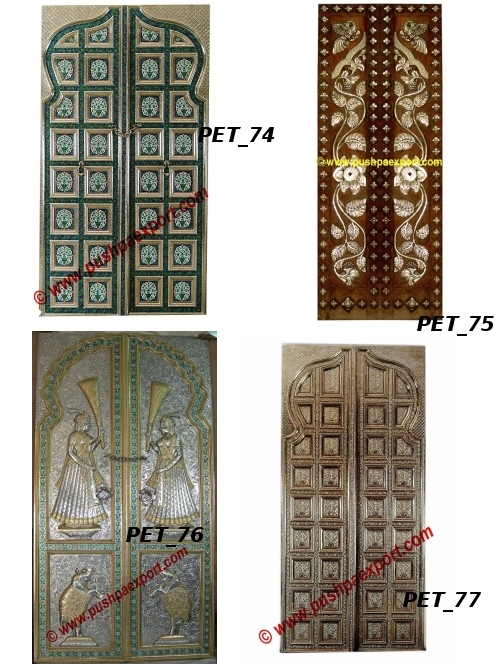 Silver and Meenakari Door