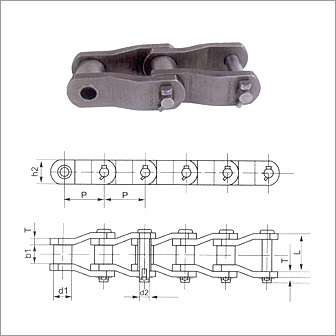 Heavy Duty Cranked Link Transmission Chains