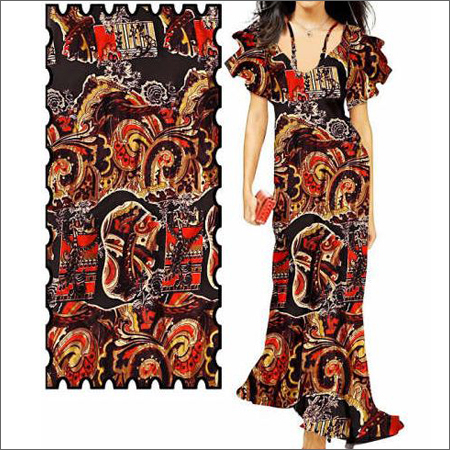 100% Printed Georgette Fabric - 100% Silk, 54 & 58 Inches, Soft Texture, Vibrant Prints, Drapable, Breathable