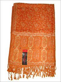 Paisely Jamawar Viscose Stole with Work 