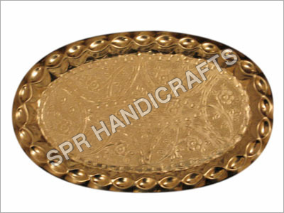 Small Oval Gold  Thali