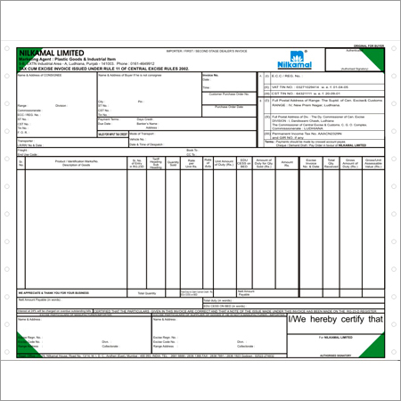 Tax Invoice 15x12