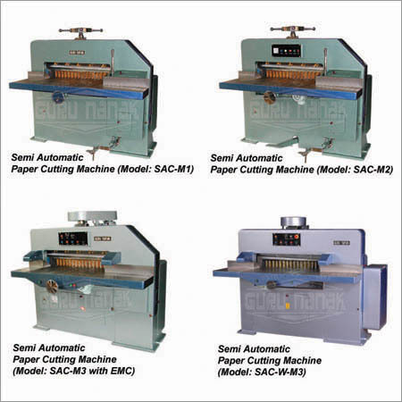 Semi Automatic Paper Cutting Machines