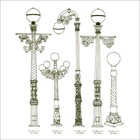Decorative Cast Iron Lamp Posts (Standard)