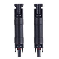 Mc4 Diode 15 A Connector - Tuv 1500v Dc / Ul 600v Dc Rated Current 15a , Black Pvc Insulation, Ip67, Test Temperature -40 To +85â°c, Test Voltage Dc 8kv 1min