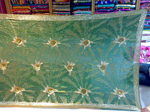 Net Embroidered Saree