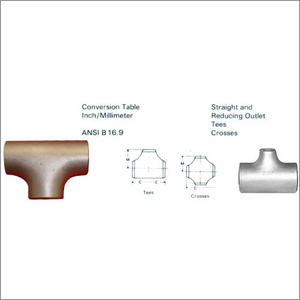 Equal Tee Reducing Tee Cross Tees