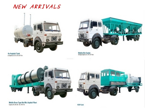 Mobile Type Drum Mix Plant - 120 TPH