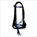 Snaffle Bridle Raised - Leather, Cob/full Size, Black | Padded Headstall, Stone Clincher, Super Grip Reins