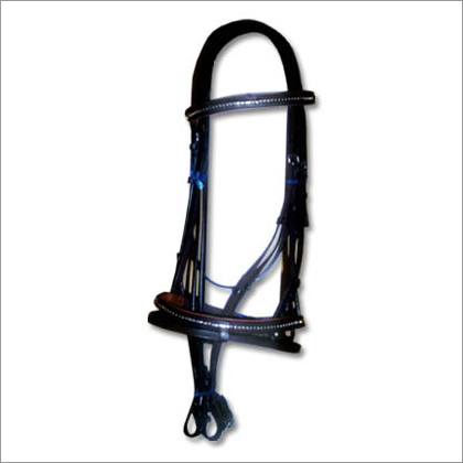 Snaffle Bridle - Leather, Cob-Full, Black | Padded Headpiece, Stone Clincher, Super Grip Reins
