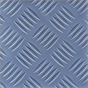 Chequered Plates - Aluminum Customizable Thickness Variable Weight | Anti-Slip Corrosion Resistant Durable Easy to Clean Strong Versatile