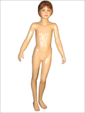 Dress Form Dummies - Lightweight Plastic, Child Size - Elegant Glossy Black Finish, Modular Design, Adjustable Size, Durable Material, Versatile Display