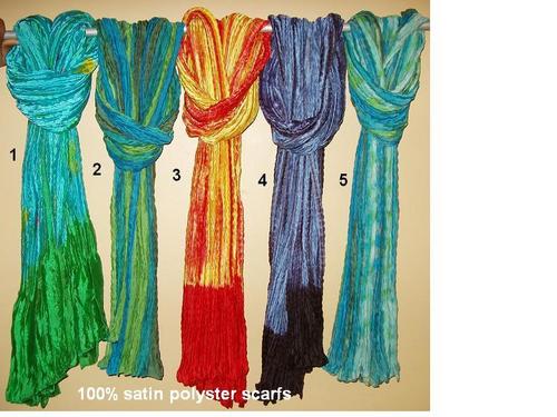 100% Polyster Satin Sarongs/Scarf