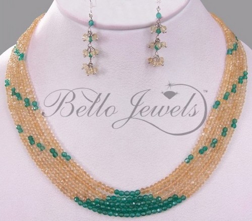 Onyx Beaded Necklace Set