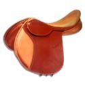 Jumping Saddle - Pure Leather 17-18 Inch Brown, Durable Leather, Comfortable Ride, Secure Fit