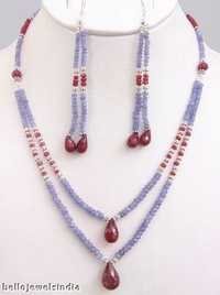 2 Strand Tanzanite Necklace