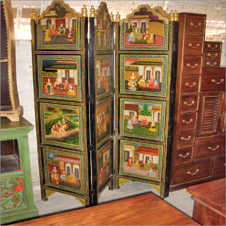 Wooden Painted Screen