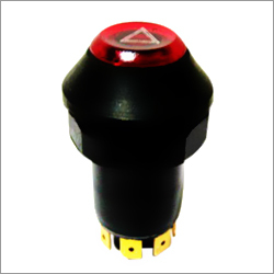 Hazard Switch - Metal & Plastic, 20mm Dia, Red | Reliable Performance, IP67 Protection, Clear Indication, Easy Installation, 6 Terminals, 12V-24V, 5A Current