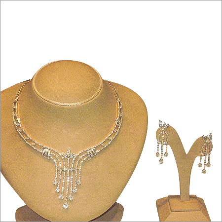Diamond Studded Gold Set