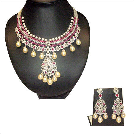 Diamond Pearl Studded Jewelry