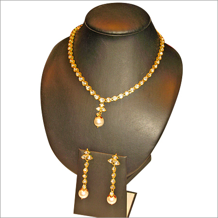 Diamond Jewelry Sets - Gold, 16-18 Inch Necklace, 0.5-1 Carat Round Diamonds | Handmade, Elegant, Versatile, Diamond Studded