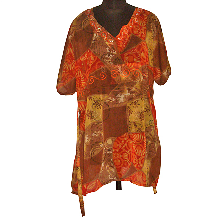Poly Chiffon Printed Kurta
