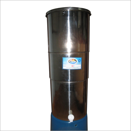 Water Filter - Stainless Steel, 500x250 mm, Silver | 20L Capacity, Three Chambers, Durable Design, Easy Installation, High Water Purification Efficiency